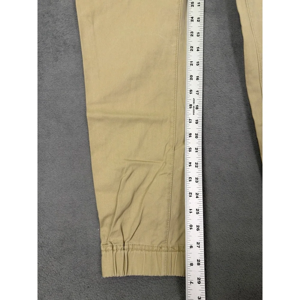 Aero‎ Joggers Mens XS Tan Khaki Pants Drawstring Pullon Elastic Waist Stretch